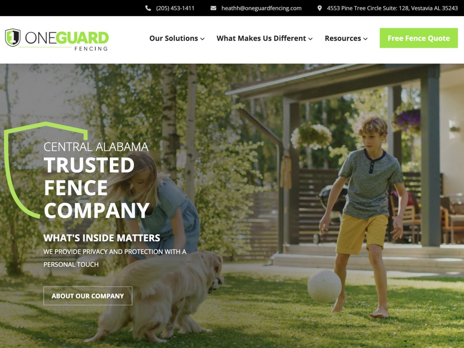 Photo of a Central Alabama Fence company