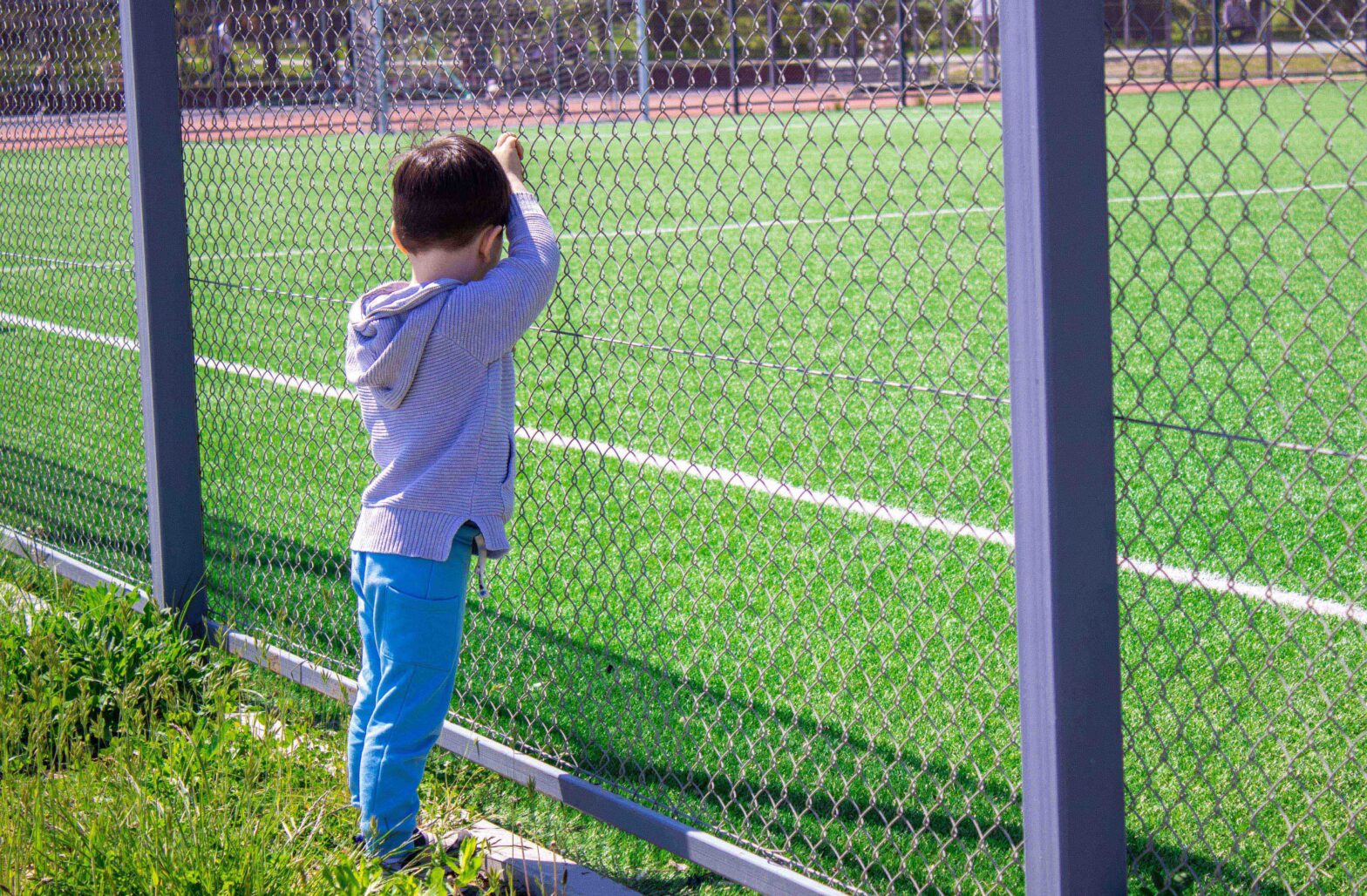 Photo of a chain link fence from a Central Alabama Fence Company